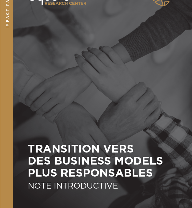 TRANSITION VERS DES BUSINESS MODELS PLUS RESPONSABLES